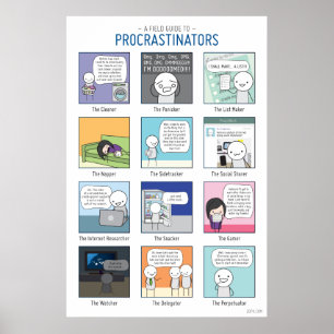 Um guia do campo ao poster dos procrastinadores