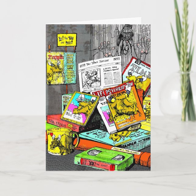 Um iaque é um iaque - cartão (Frente)