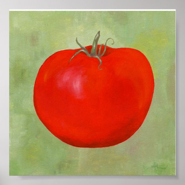Um impressão de pintura de tomate (Frente)