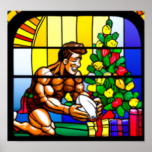 Um Impressão de Rugby - Pintura de Rugby