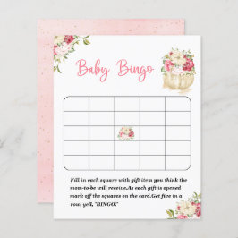 Um jogo de bingo de chá de fraldas de Pumpkin doce