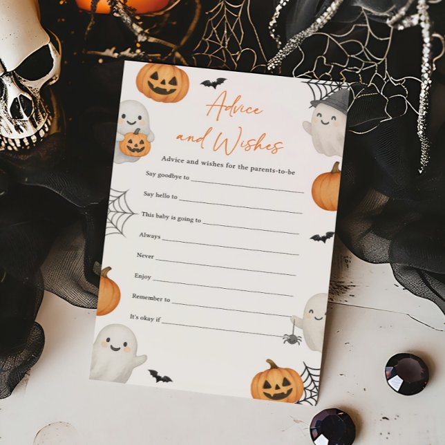 Um Jogo de Conselho e Desejos do Fantasminha Boo (Little Boo Pumpkin Baby Shower Advice and Wishes Game)
