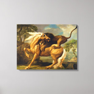 Um Leão Atacando um Cavalo, c.1762 (óleo na canvas