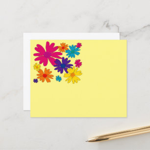 Um leito floral de flores margaridas