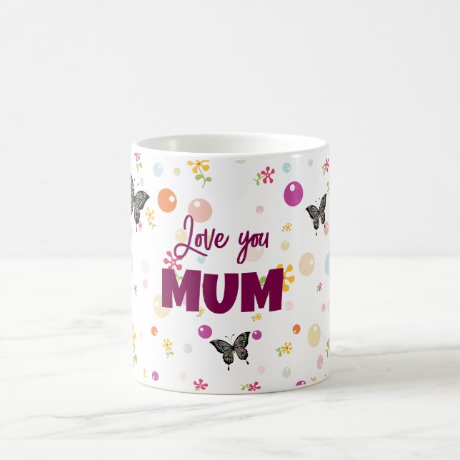 Um lindo amor personalizável que você mãe caneca d (Centro)
