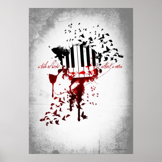 Um Livro de Pássaros sem Voz - Poster (Frente)