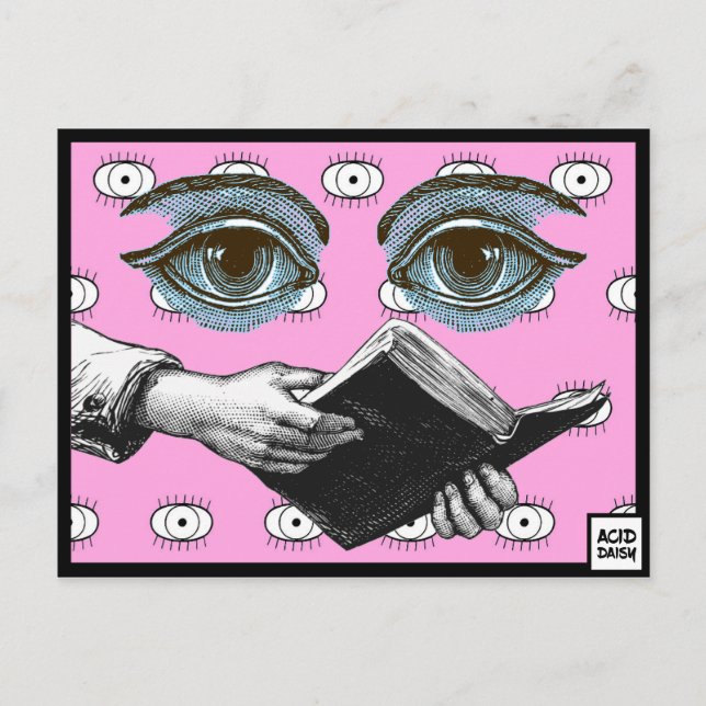 Um Livro Para O Cartão Postal Personalizável Do Re (Frente)