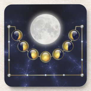 Um mês na vida da porta copos da cortiça da lua