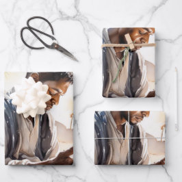 Um Momento de Fé: Aquarela de um Homem Negro Prayi