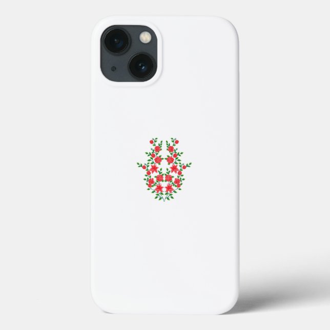 um monte de flores vermelhas num fundo branco (Verso)