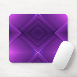 Um mouse pad roxo geométrico com formas de diamant
