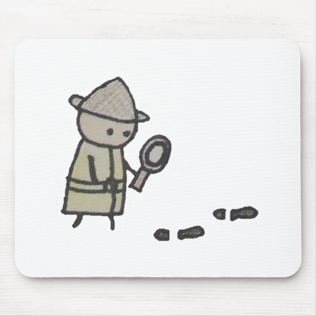 Um mousepad pequeno do detetive (Frente)