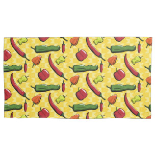 Um Mundo de Pimentos Chili Pillowcase