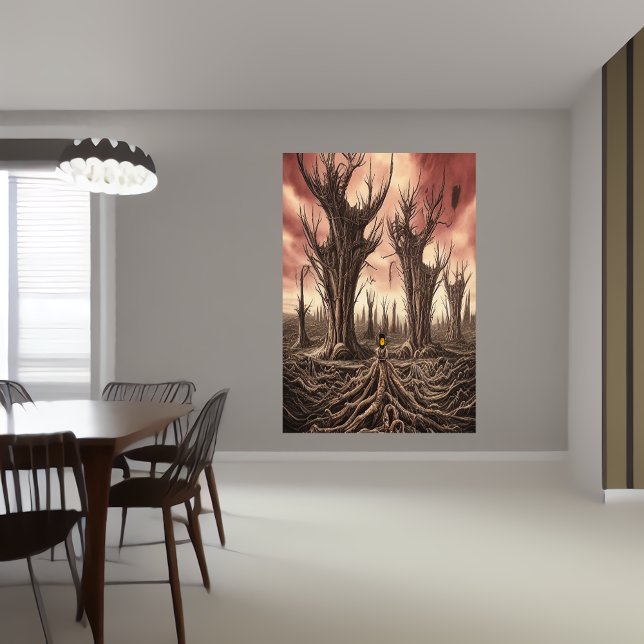 Um mundo morto | AI Art Poster (Criador carregado)