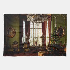 Um Natal Vitoriano - Toalha de Cozinha