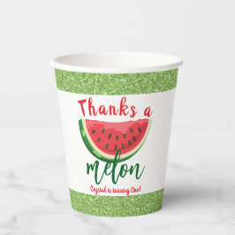 Um no Melão Glitter Melancia Primeiro Aniversário