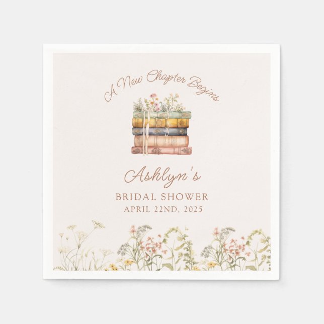 Um Novo Capítulo Começa Guardanapos de Papel para  (Frente)