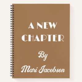 Um novo notebook espiral de capítulo