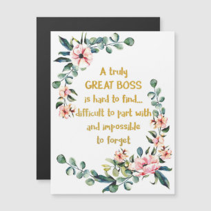 Um obrigado verdadeiramente grande do chefe do