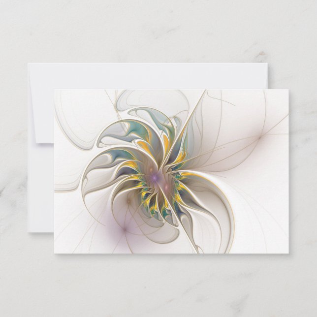 Um ornamento fractal colorido. Abstrato (Frente)