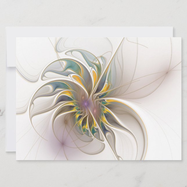 Um ornamento fractal colorido. Abstrato (Frente)