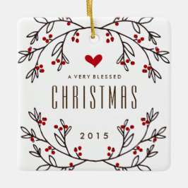 Um ornamento muito abençoado da foto do Natal