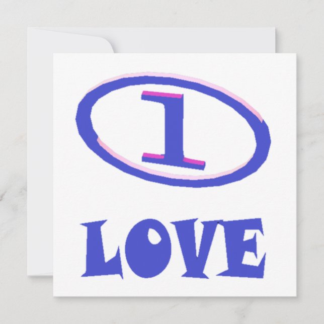 Um padrão de arte de amor tom azul roxo (Frente)