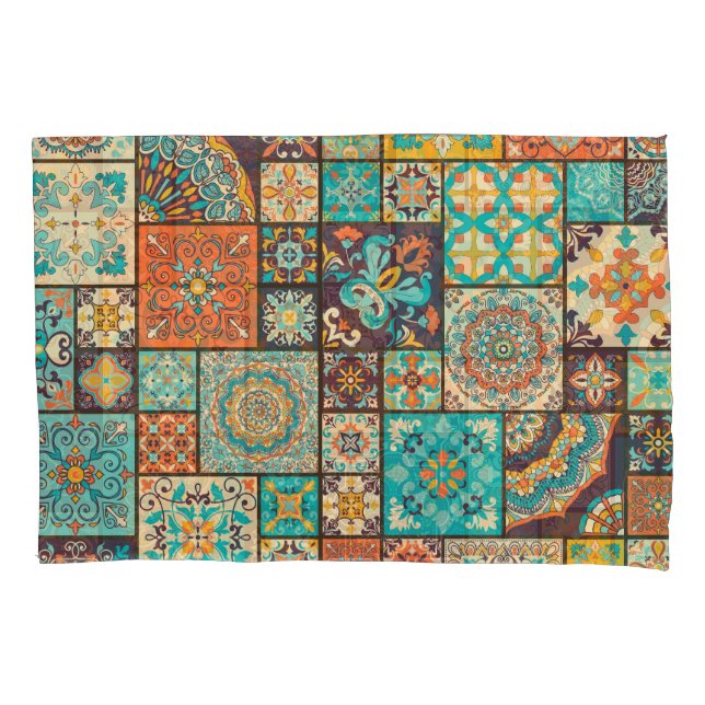 Um padrão de azulejo islâmico e árabe. (Frente)