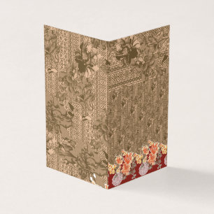 Um padrão floral vintage com um intricado desi cas