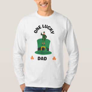 Um pai sortudo de camiseta