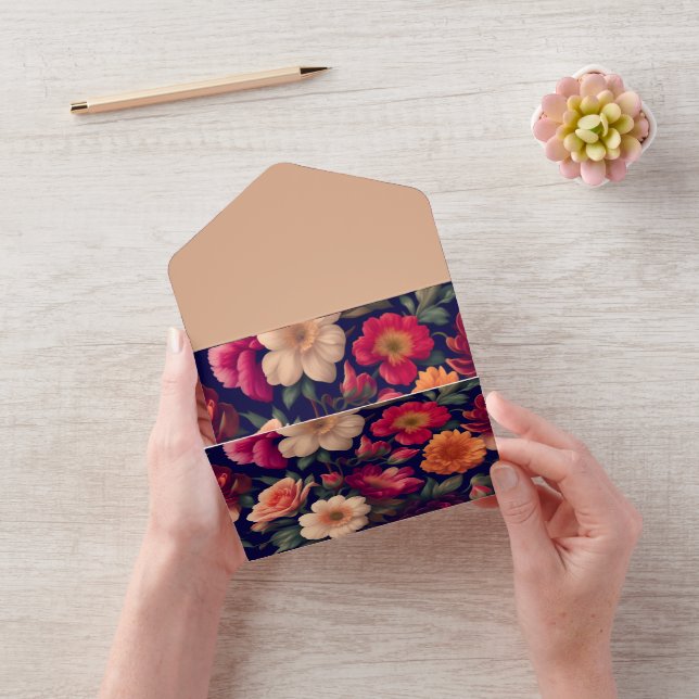 Um papel de parede com um padrão floral (Vídeo)