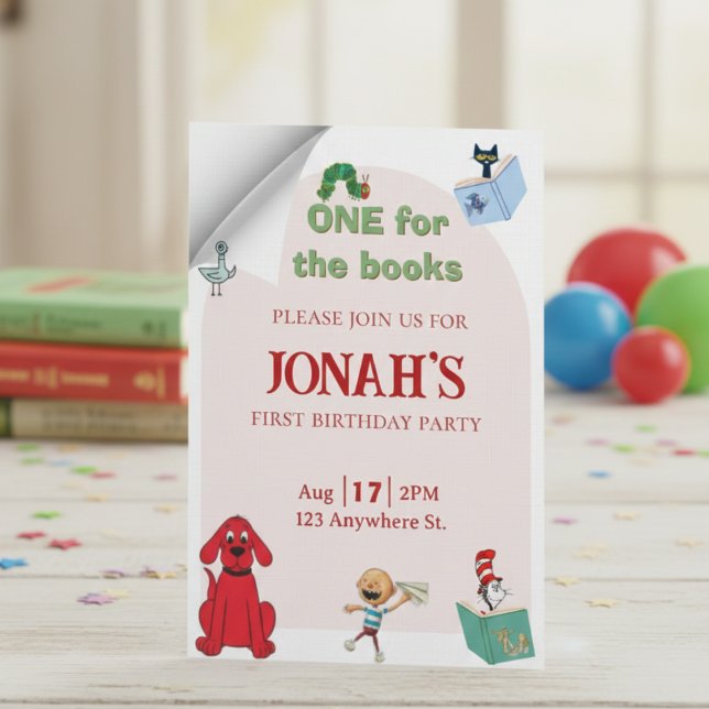 Um para os livros, Primeiro convite de aniversário (Criador carregado)