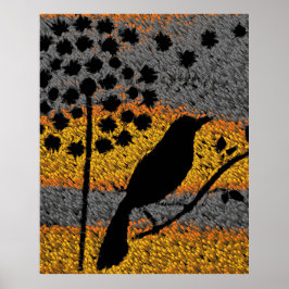 Um pássaro entre a Poster das penas