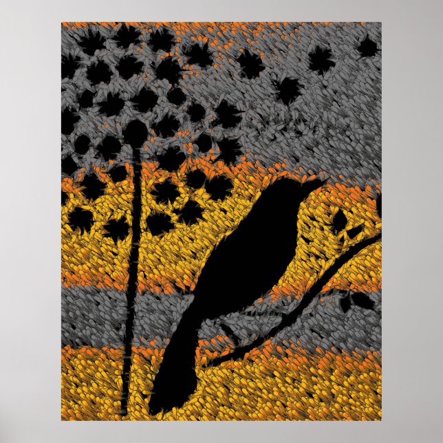 Um pássaro entre a Poster das penas (Frente)