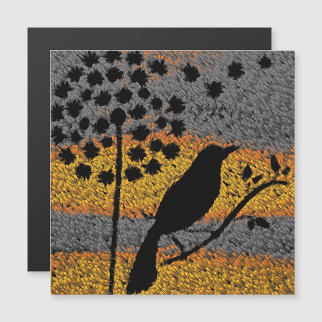 Um pássaro entre o imã das penas (Frente/Verso)