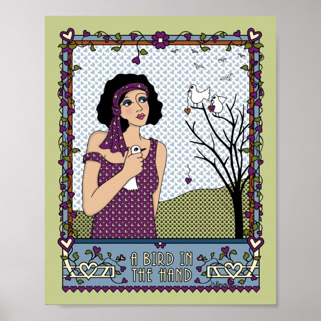 Um pássaro na Poster Hand_A_8x10 (Frente)