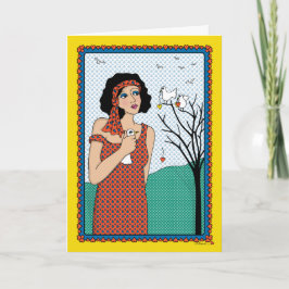 UM PÁSSARO NO Cartão HAND_B_Greeting