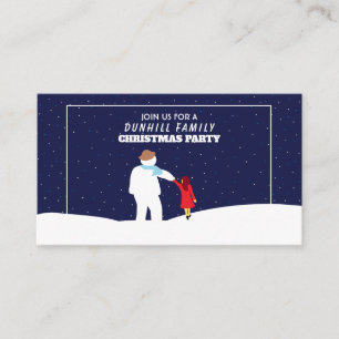 Um passeio com Boneco de Neve, Convite para Festa 