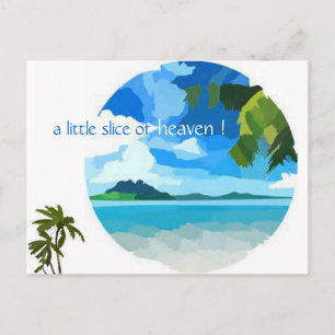 um pedaço do céu!  Cartão Postal