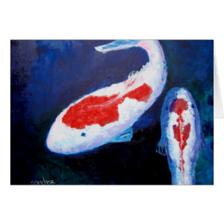 Um peixe, cartão de dois peixes