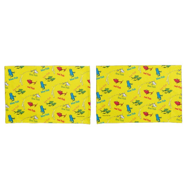 Um Peixe Dois Peixes Padrão Amarelo (Frente - conjunto)