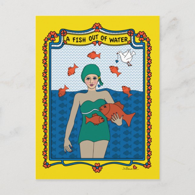 Um Peixe Fora d'Água_B_ Cartão Postal (Frente)