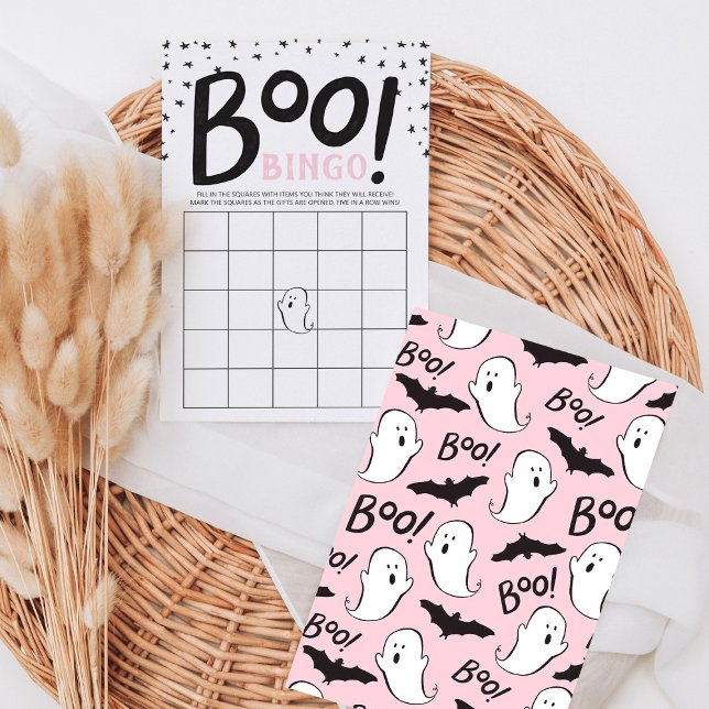 Um pequeno Bingo de Chá de fraldas do Boo Hallowee (Criador carregado)