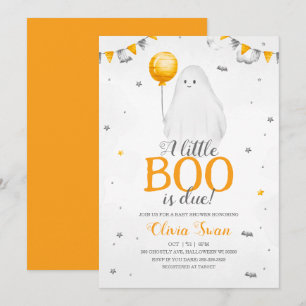 Um Pequeno Boo é quase um convite para Chás de fra