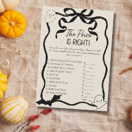 Um Pequeno Boo O Preço É Certo, o cartão de jogo d