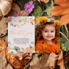 Um Pequeno Cartões de agradecimentos de Foto de An