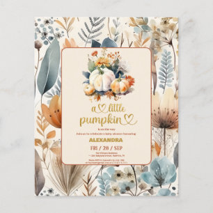 Um pequeno chá de fraldas de orçamento de abóbora