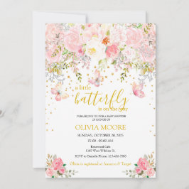 Um pequeno convite para chá de fraldas de borbolet