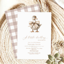 Um Pequeno Convite Para Chá de fraldas De Duckets