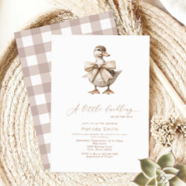 Um Pequeno Convite Para Chá de fraldas De Duckets